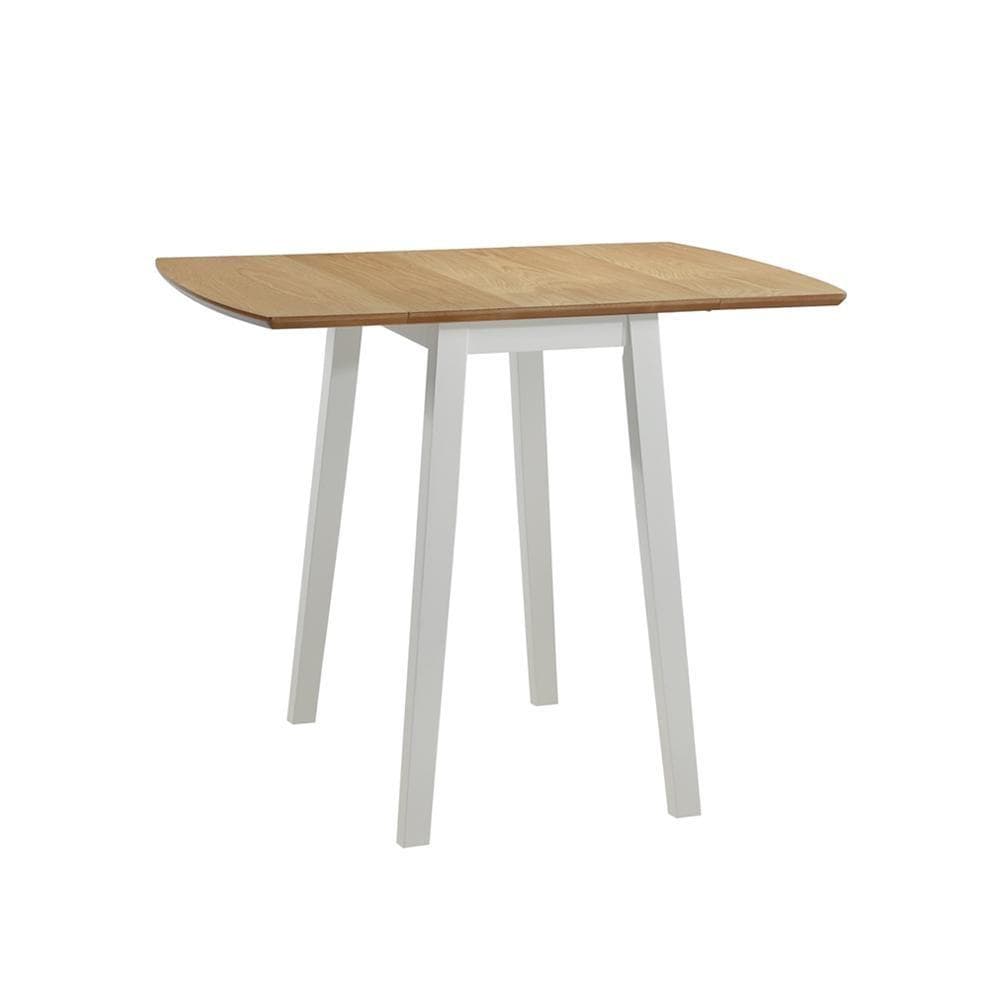 Uran Small Grey&Brwon Solid Wooden Multifunctional Folding Dining Table