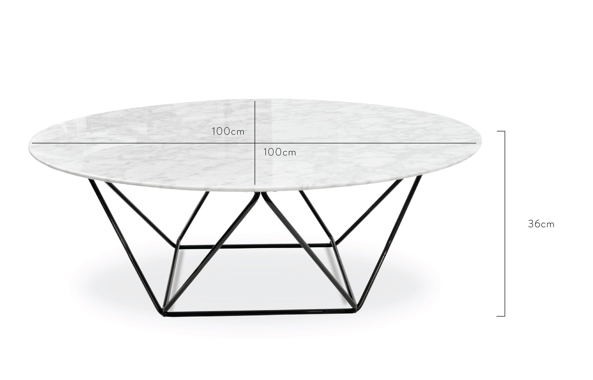100cm Round Marble Coffee Table With Black Base_4