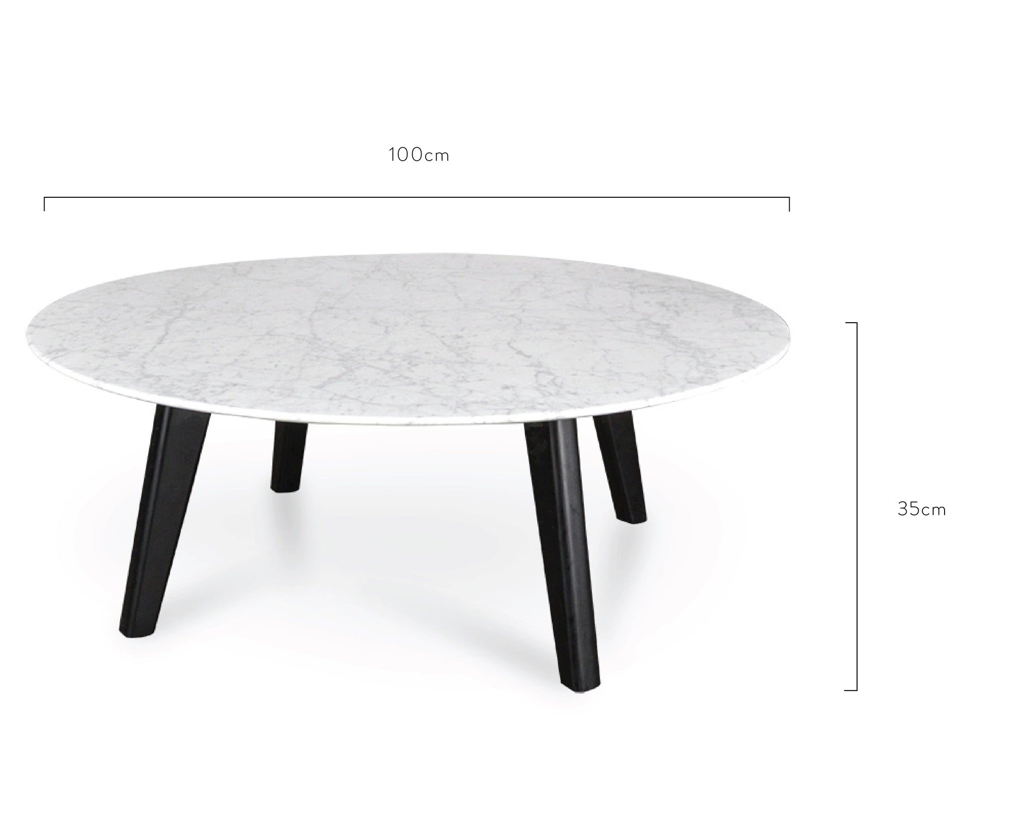 100cm Marble Coffee Table with Black Legs_5