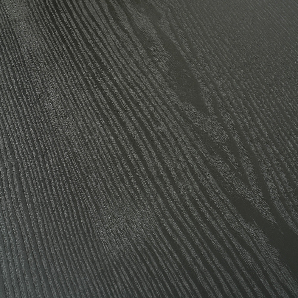 117.5cm Coffee Table - Black Ash Veneer - Black Legs_5