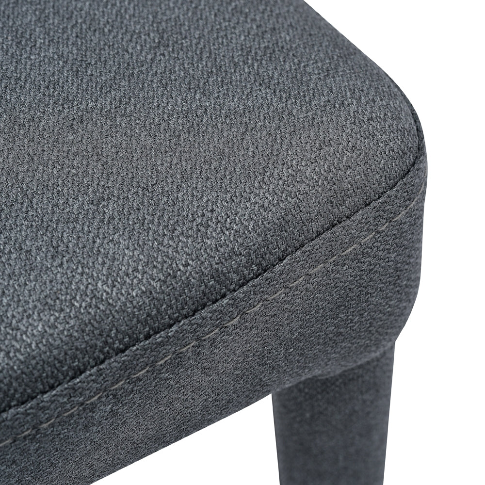 Fabric Dining Chair - Gunmetal Grey_4