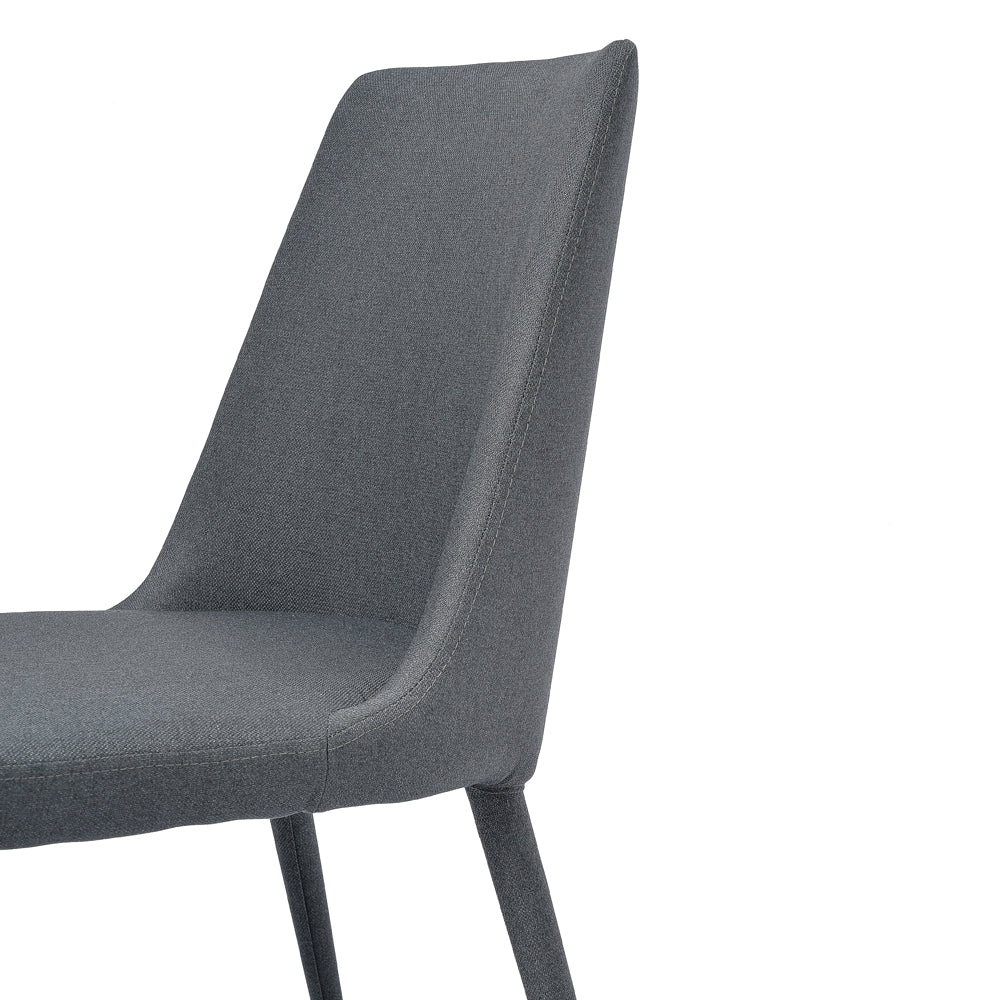 Fabric Dining Chair - Gunmetal Grey_5