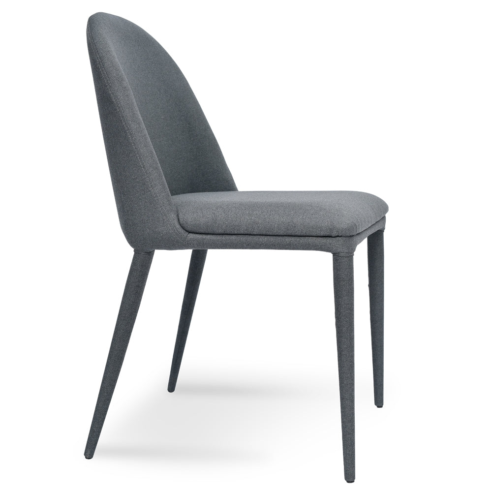 Fabric Dining Chair - Gunmetal Grey_2