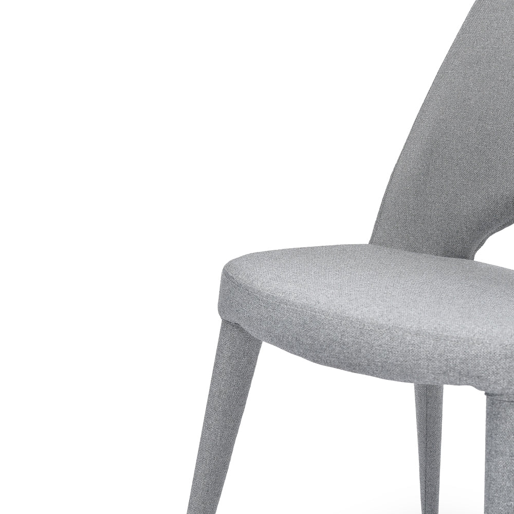 FondHouse Solando Fabric Dining Chair - Coin Grey