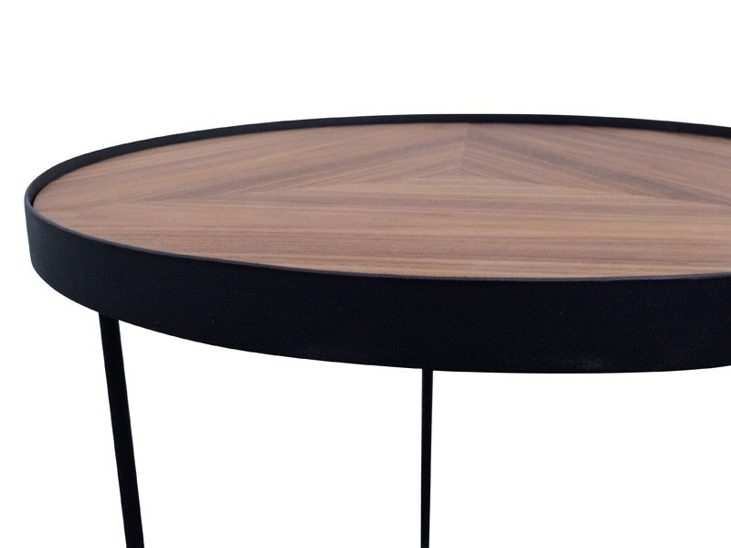 Coffee Table Black/Walnut set/3 _5