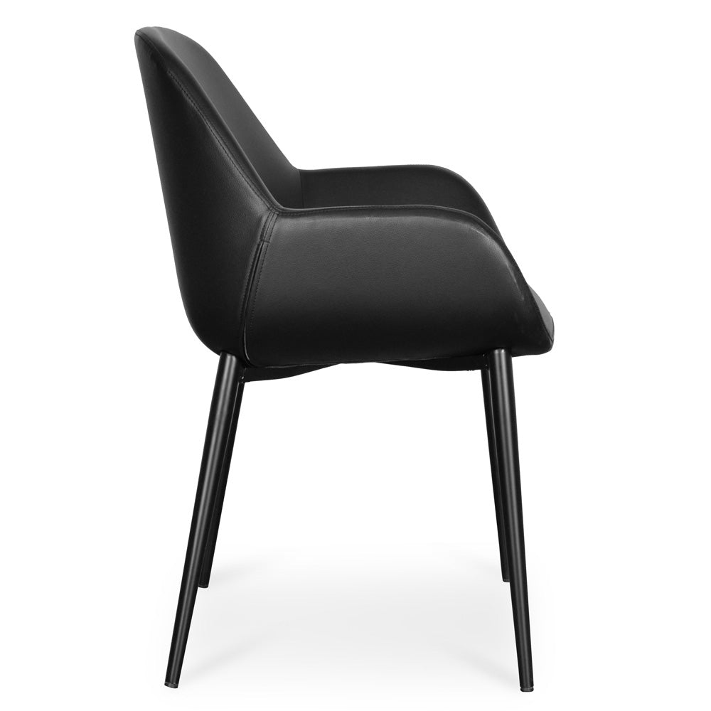black pu dining chair_1