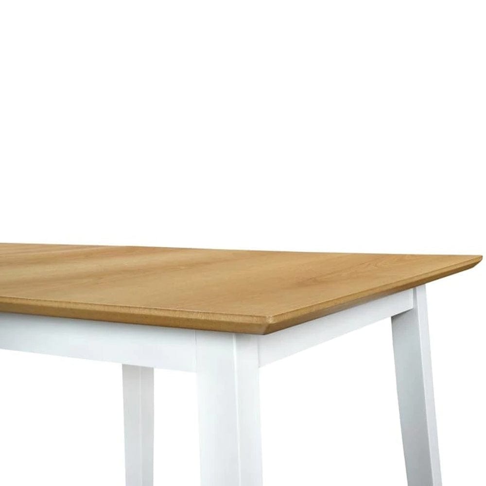 Oak&White Solid Wood Dining Table_2