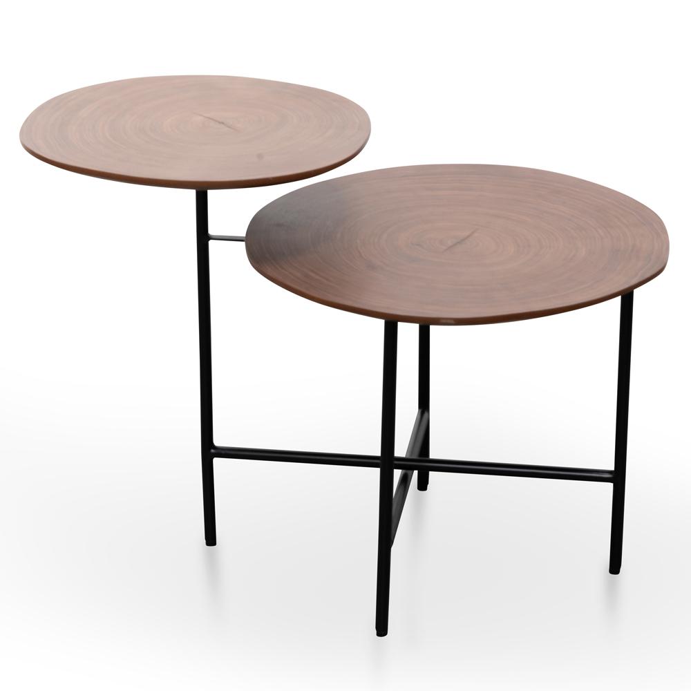 Hale Side Table - Walnut - Black Legs ST2299-IG