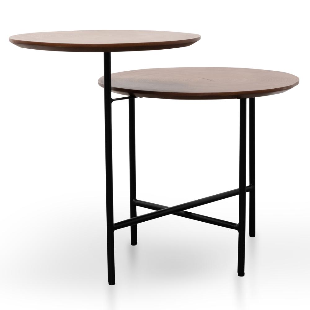 Hale Side Table - Walnut - Black Legs ST2299-IG