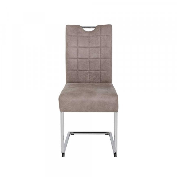 FondHouse Hoca PU Dining Chair - Chromed Legs