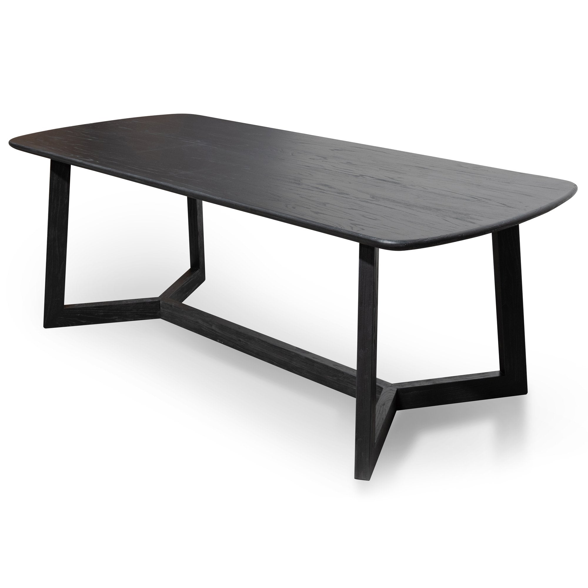 2.2m Wooden Dining Table - Black