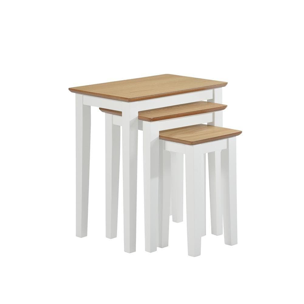 Coffee Tables Solid Wood Brown&White