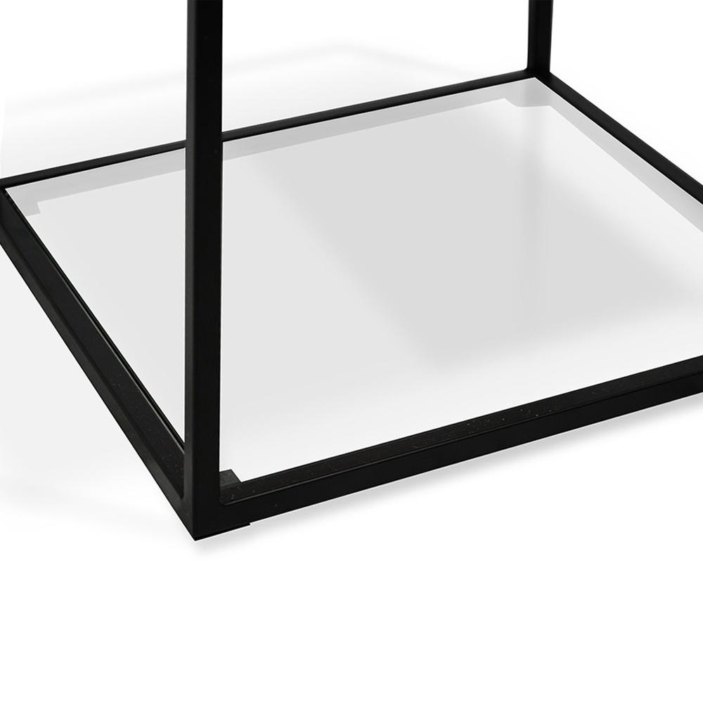 Norman Scandinavian Oak Side Table - Black Frame ST2202-IG