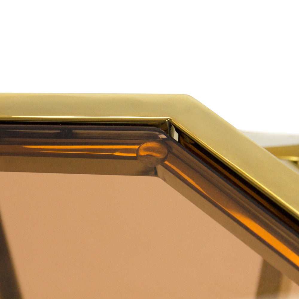 Glass Side Table Gold_2