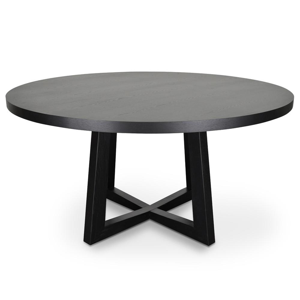 Black circular new arrivals table