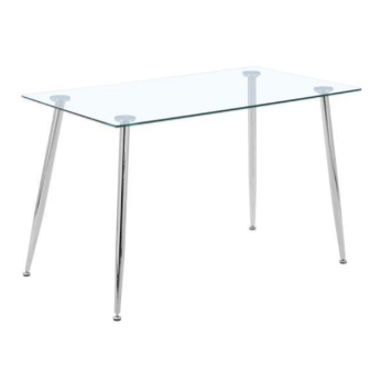 Modern Rectangular Glass Dining Table (1pcs) .036-4/036-6 (DE)