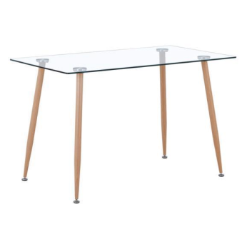 Modern Rectangular Glass Dining Table (1pcs) .036-4/036-6 (DE)