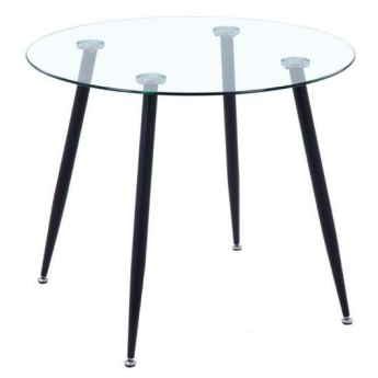 Round Glass Dining Table Modern Style Coffee Table(1pcs) .062-4/062-5/062-6(DE)