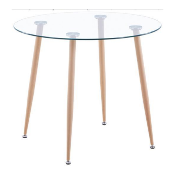 Round Glass Dining Table Modern Style Coffee Table(1pcs) .062-4/062-5/062-6(DE)