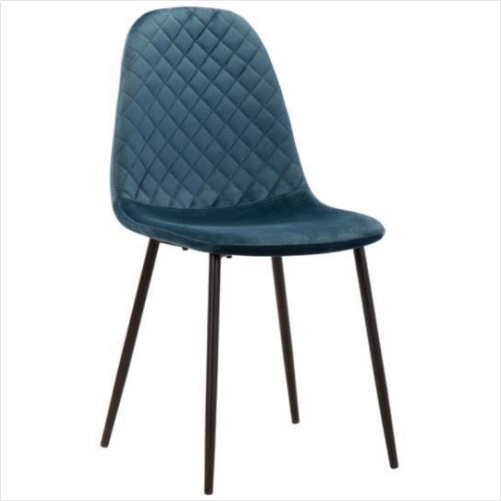 Blue Velvet dining chair set of 4.(4pcs)024-4-4（DE）
