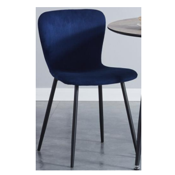Blue Velvet Dining Chair Set of 4 (4pcs) .148-2-4 (DE)